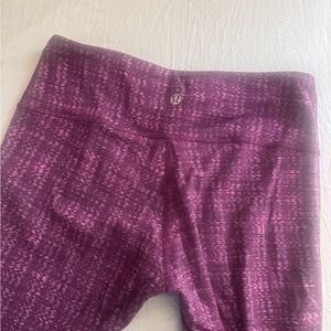 lululemon athletica Women's Patterned Purple Shorts